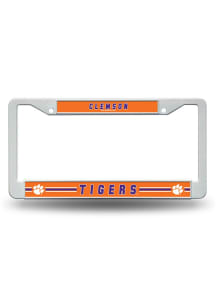 Clemson Tigers Plastic Frame License Plate Frame - Orange