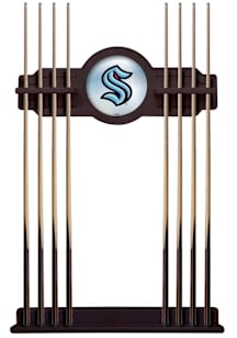 Seattle Kraken Solid Wood Cue Rack Pool Table