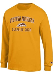 Mens Western Michigan Broncos Gold Champion Class of 2028 Jersey Tee