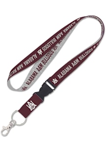 Alabama A&M Bulldogs Detachable Lanyard - Silver