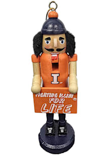 Illinois Fighting Illini 6" Mascot Ornament - Orange