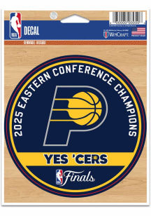 Indiana Pacers 2025 Conference Champion Auto Decal - Navy Blue