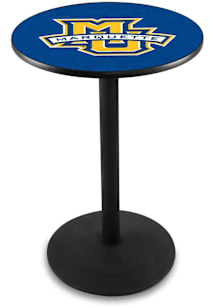 Marquette Golden Eagles Black Round Base Pub Table