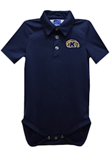 Vive La Fete Kent State Golden Flashes Baby Blue Team Short Sleeve One Piece Polo