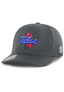 Summit Sportswear Tulsa Golden Hurricane Charcoal The Lil T Youth Adjustable Hat