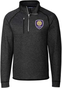 Cutter and Buck Orlando City SC Mens Charcoal Mainsail Big and Tall Qtr Zip