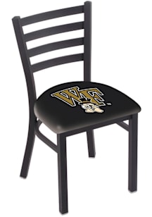 Wake Forest Demon Deacons Stationary Black Wrinkle Finish Pub Stool - Black