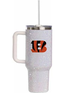 Cincinnati Bengals 34oz White Bling Stainless Steel Tumbler - White