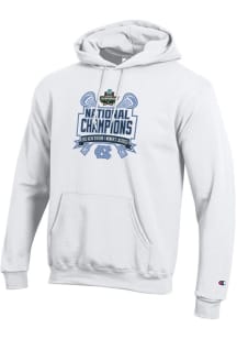 Champion North Carolina Tar Heels Mens White 2025 Womens Lacrosse National Champions Powerblend Lo..