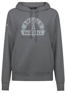 Levelwear Los Angeles Angels Womens Grey Adorn Arch Hooded Sweatshirt
