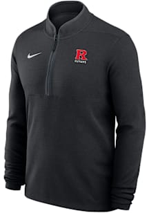 Nike Rutgers Scarlet Knights Mens Black Victory Long Sleeve Qtr Zip Pullover