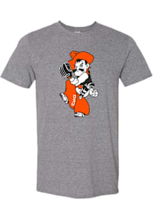 Oklahoma State Cowboys Graphite Wind Up Pistol Pete Short Sleeve Fashion T Shirt