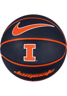 Illinois Fighting Illini Blue Nike full size rubber Basketball