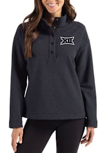 Cutter and Buck Big 12 Womens Black Hunts Point Qtr Zip