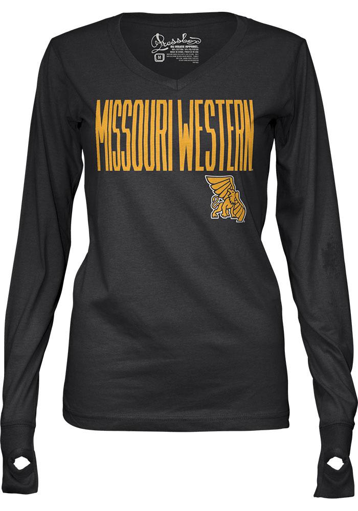 Missouri Western Griffons Girls Black Peterson Long Sleeve T-shirt