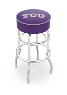 TCU Horned Frogs Double-Ring Swivel Pub Stool - Black