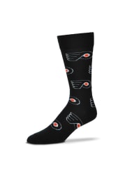 Philadelphia Flyers Allover Logo Mens Dress Socks