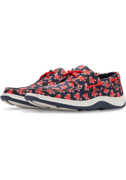 Boston Red Sox Navy Blue Summer Canvas Boat Mens Shoes