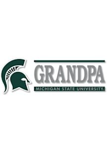 Michigan State Spartans 6x2 Grandpa Auto Decal - Green