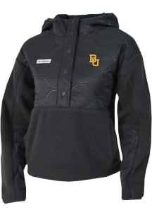 Columbia Baylor Bears Womens Black Cloud Point Fleece Light Weight Jacket