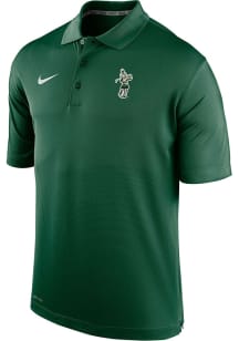 Nike Michigan State Spartans Mens Green Sparty Golf Short Sleeve Polo