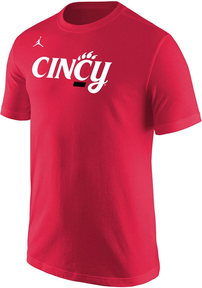 Nike Cincinnati Bearcats Red Script Cincy Jordan Short Sleeve T Shirt