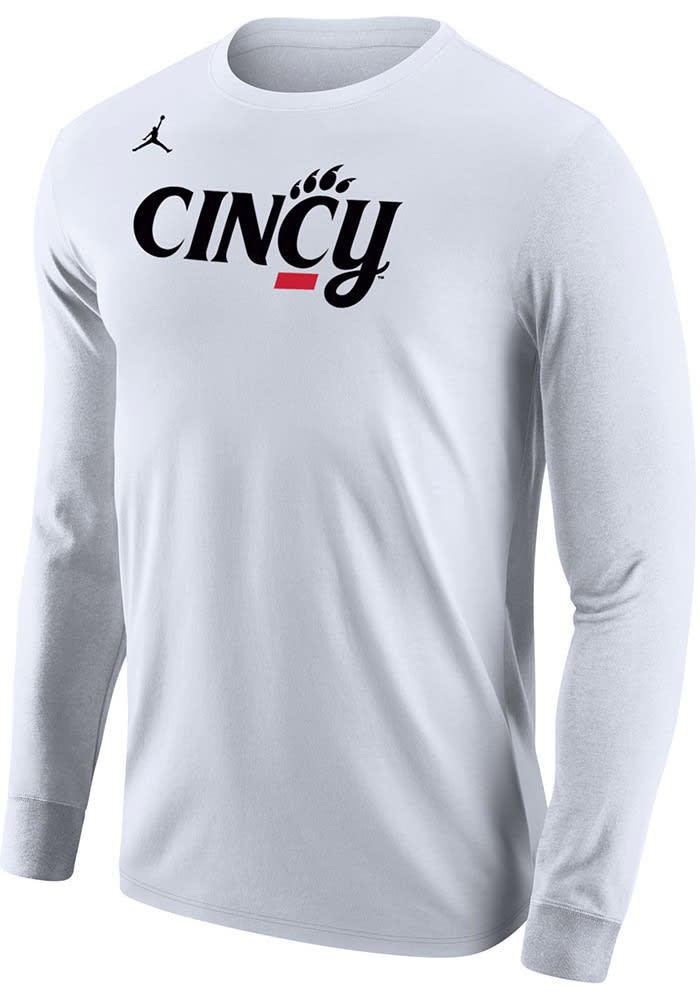 Nike Cincinnati Bearcats White Script Cincy Jordan Long Sleeve T Shirt