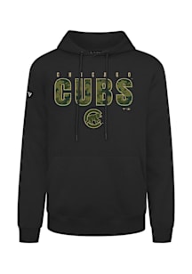 Levelwear Chicago Cubs Mens Black Podium Protect Long Sleeve Hoodie