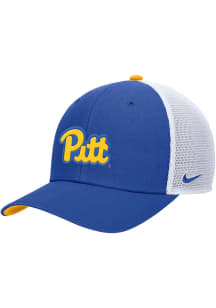 Nike Blue Pitt Panthers Structured Adjustable Meshback Adjustable Hat