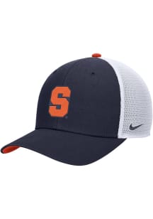 Nike Syracuse Orange Structured Adjustable Meshback Adjustable Hat - Navy Blue