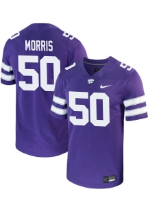 Boone Morris  Nike K-State Wildcats Purple Game Name And Number Football Jersey