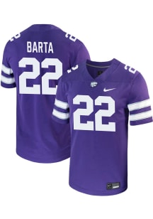Callen Barta  Nike K-State Wildcats Purple Game Name And Number Football Jersey