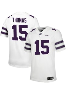 Dante Thomas  Nike K-State Wildcats White Game Name And Number Football Jersey