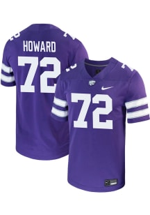 Ryan Howard  Nike K-State Wildcats Purple Game Name And Number Football Jersey