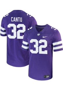 Evan Cantu  Nike K-State Wildcats Purple Game Name And Number Football Jersey