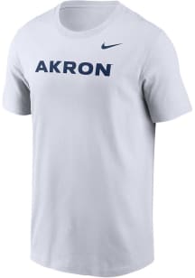 Nike Akron Zips White DriFIT Short Sleeve T Shirt