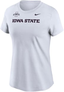 Nike Iowa State Cyclones Womens White Event Short Sleeve T-Shirt
