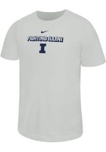 Youth Illinois Fighting Illini White Nike Legend Short Sleeve T-Shirt