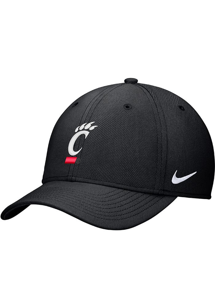 Nike Cincinnati Bearcats Mens Black Rise Swoosh Flex Hat