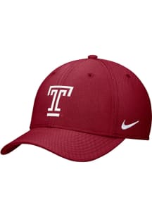 Nike Temple Owls Mens Crimson Rise Swoosh Flex Hat