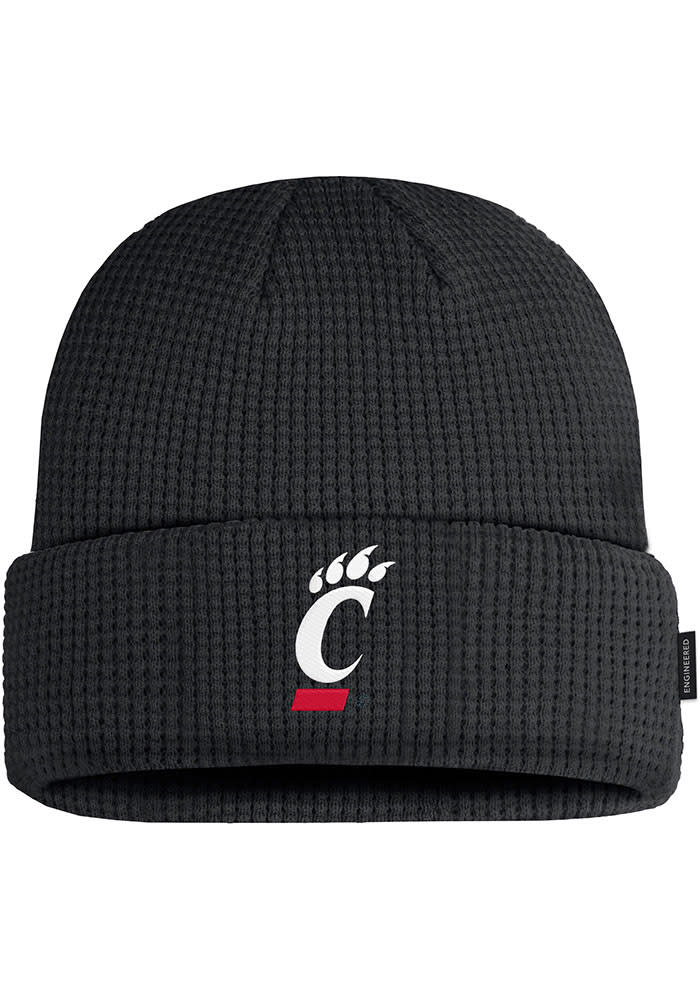 Nike Cincinnati Bearcats Black Terra Beanie Waffle Mens Knit Hat