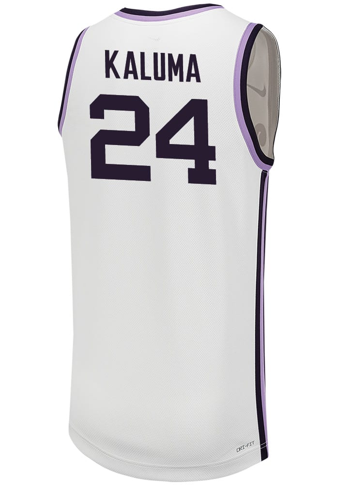 Arthur Kaluma Nike K-State Wildcats White Replica Name And Number Jersey