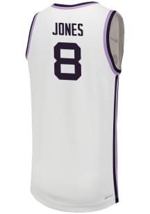 RJ Jones  Nike K-State Wildcats White Replica Name And Number Jersey