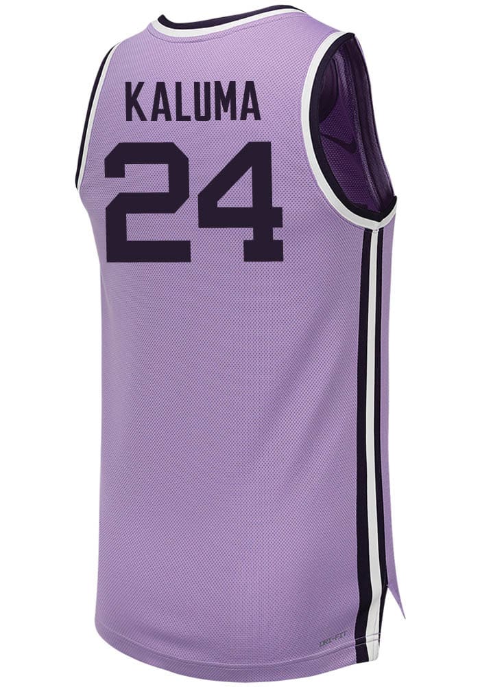 Arthur Kaluma Nike K-State Wildcats Lavender Replica Name And Number Jersey