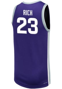 Macaleab Rich  Nike K-State Wildcats Purple Replica Name And Number Jersey