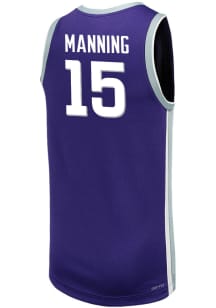 Taj Manning  Nike K-State Wildcats Purple Replica Name And Number Jersey