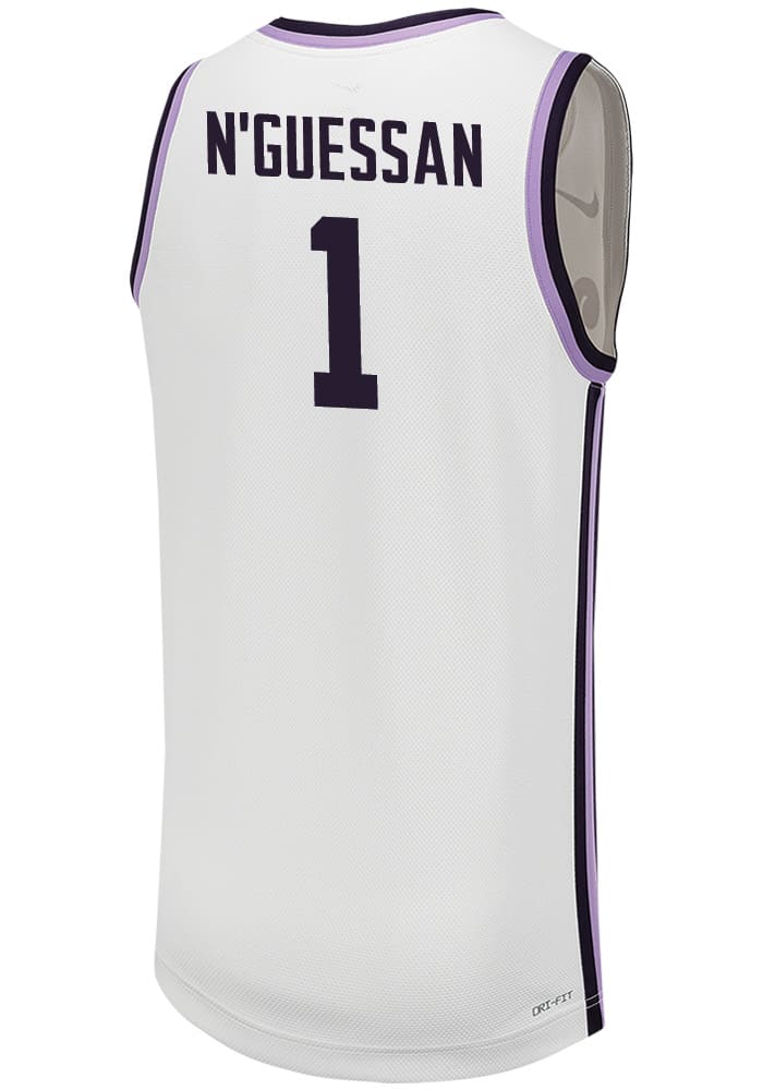 David N’Guessan Nike K-State Wildcats White Replica Name And Number Jersey