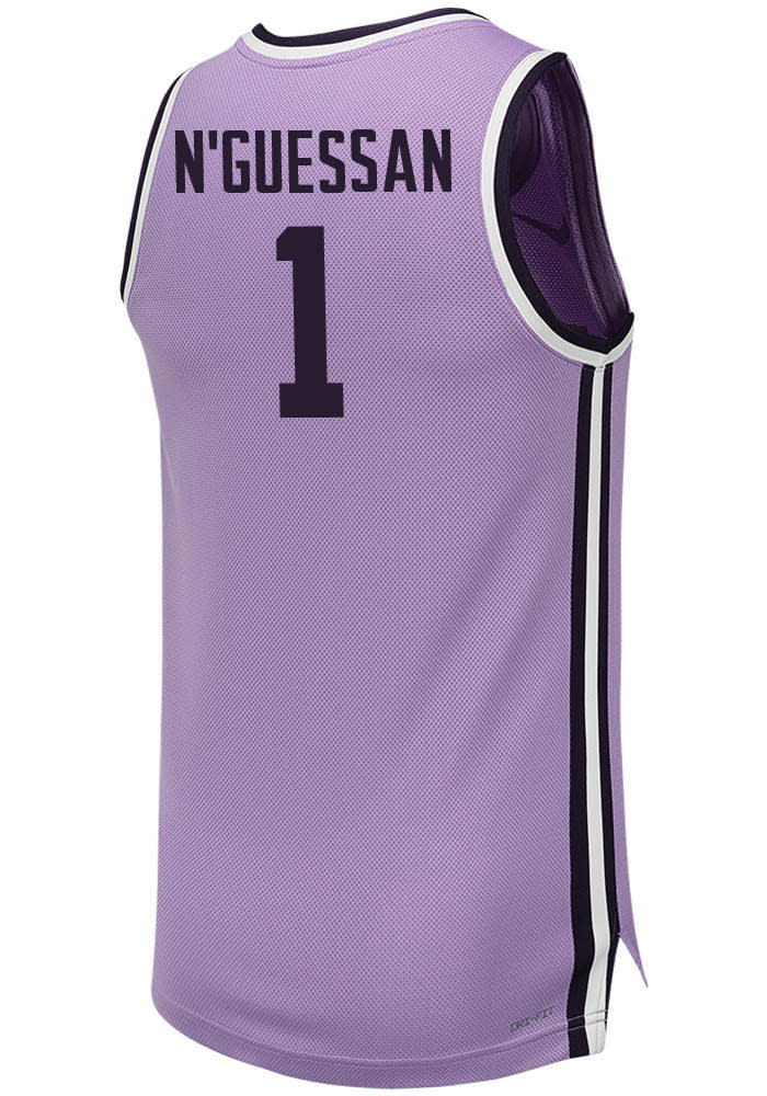 David N’Guessan Nike K-State Wildcats Lavender Replica Name And Number Jersey