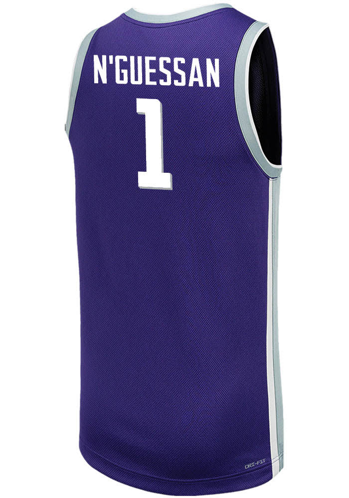 David N’Guessan Nike K-State Wildcats Purple Replica Name And Number Jersey