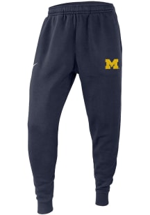 Mens Michigan Wolverines Navy Blue Nike Club Fleece Sweatpants